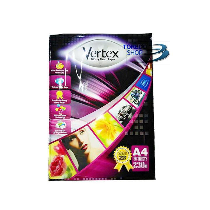 Vertex Photo Paper / Kertas Foto A4 Glossy 230G Premium Original