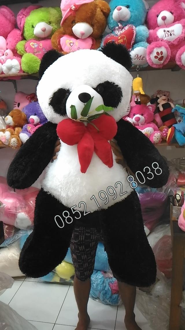 Boneka panda jumbo 100% dakron