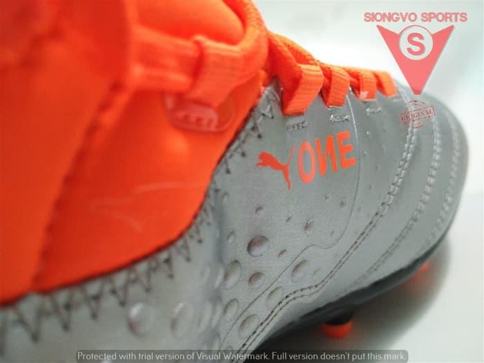 SEPATU BOLA PUMA ONE 3 LTH FG ORIGINAL #10474301 SILVER NEW 2018