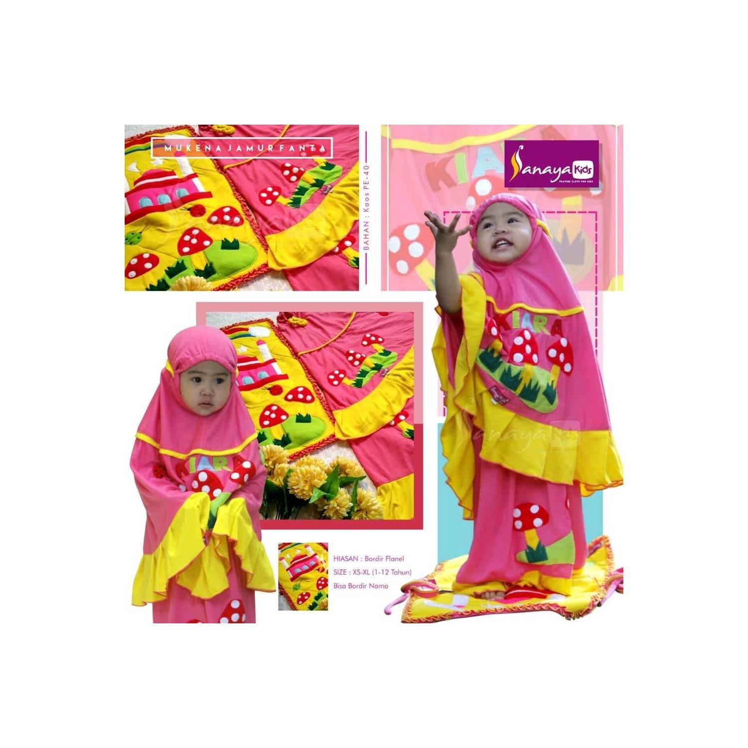 MURAH BANGET Mukena Anak Sanaya Kids Jamur size XL
