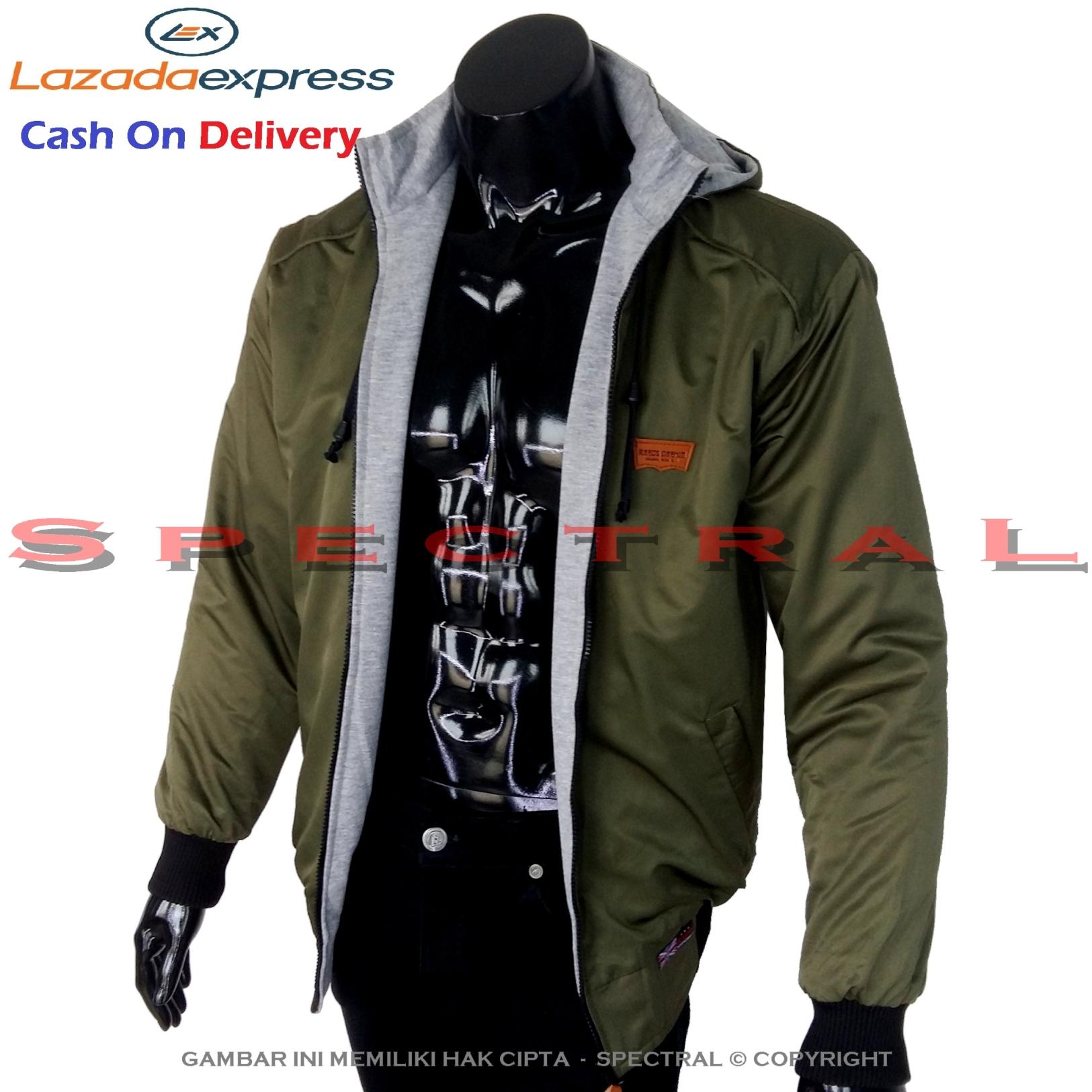 Spectral – Jaket Parasut Raeds Denim Hijau Bolak Balik Jacket Sweater Hoodie Switer Jeans Parka Switer Bomber