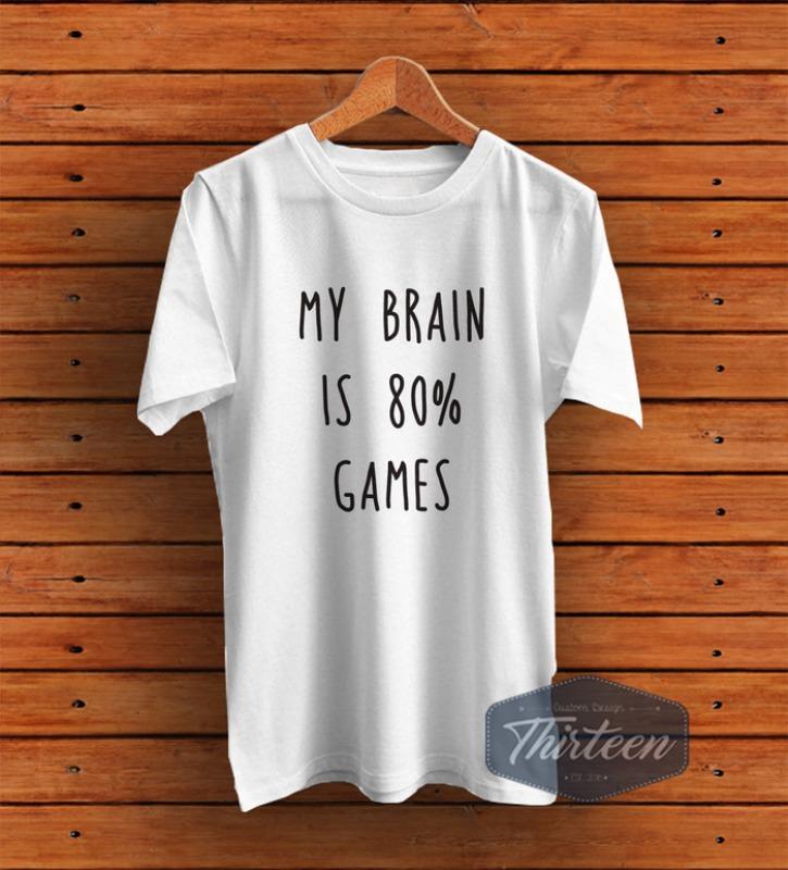 Kaos Original Baju Kata-Kata Unik Game Gamers Kualitas Distro - Putih