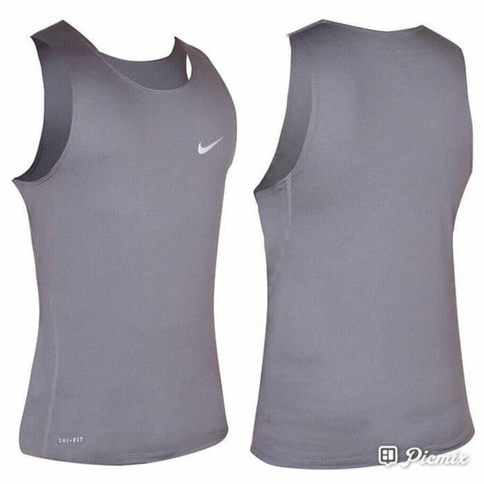 HARGA PROMO!!! Singlet Fitness / Gym NIKE PRO COMBAT Abu - I3Lv8C