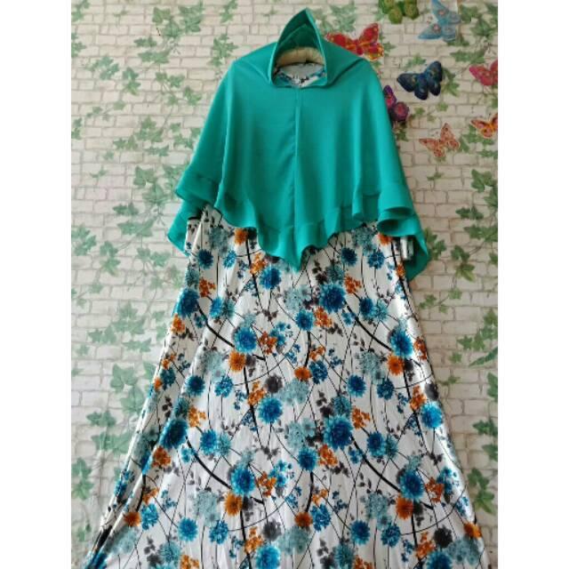Gamis misbee misbe motif 697 set kerudung khimar bubblepop syari murah dress hijab busana muslim (Kuning ecer 1-2)