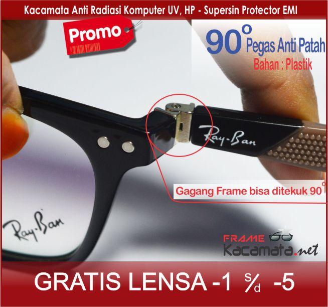 Frame Kacamata lensa anti radiasi 6302 + Lensa minus/plus/silinder Kacamata Baca untuk pria & wanita