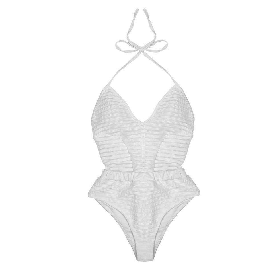 Trendi Desain Elegan Wanita One Piece Perban Bikini Set Musim Panas Beachwear