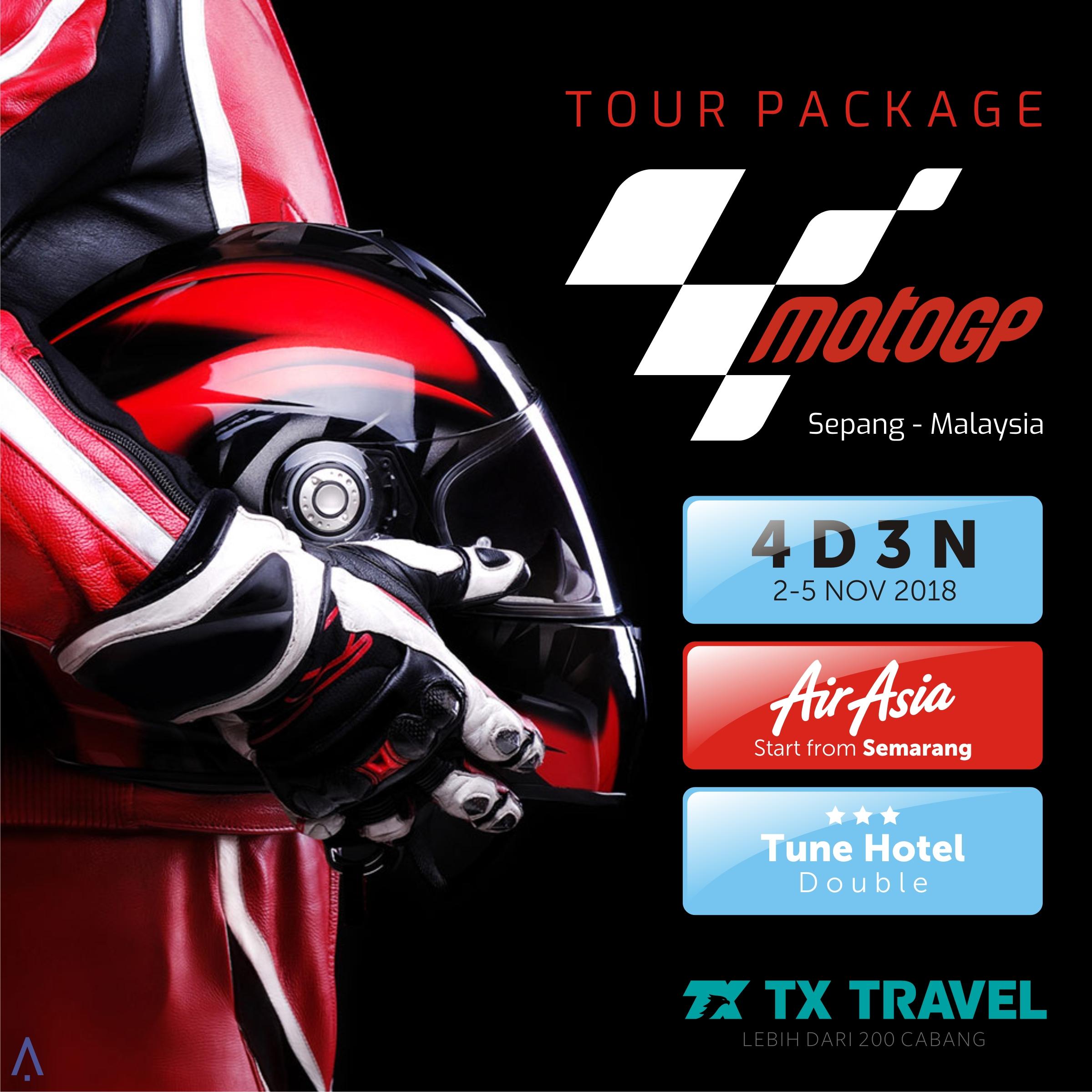 Paket Tur Murah MotoGP Sepang 4D3N (Semarang)