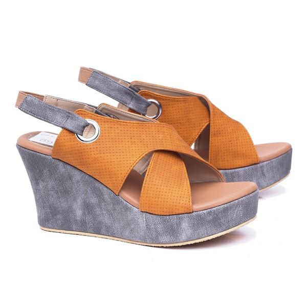 Garucci Sepatu Wedges Wanita Kuning - GRR 5272