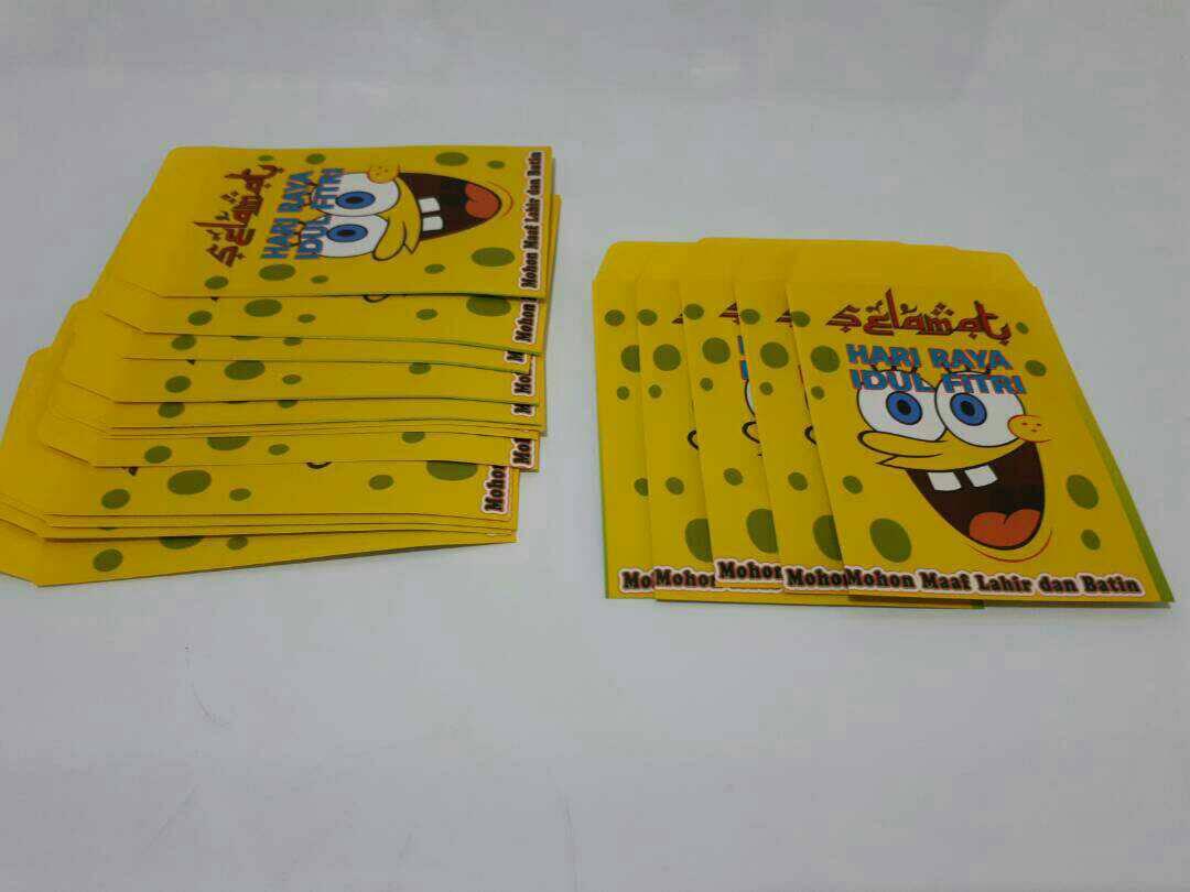 OBRAL MURAH Amplop/Angpao Lebaran Sponge Bob Isi 100