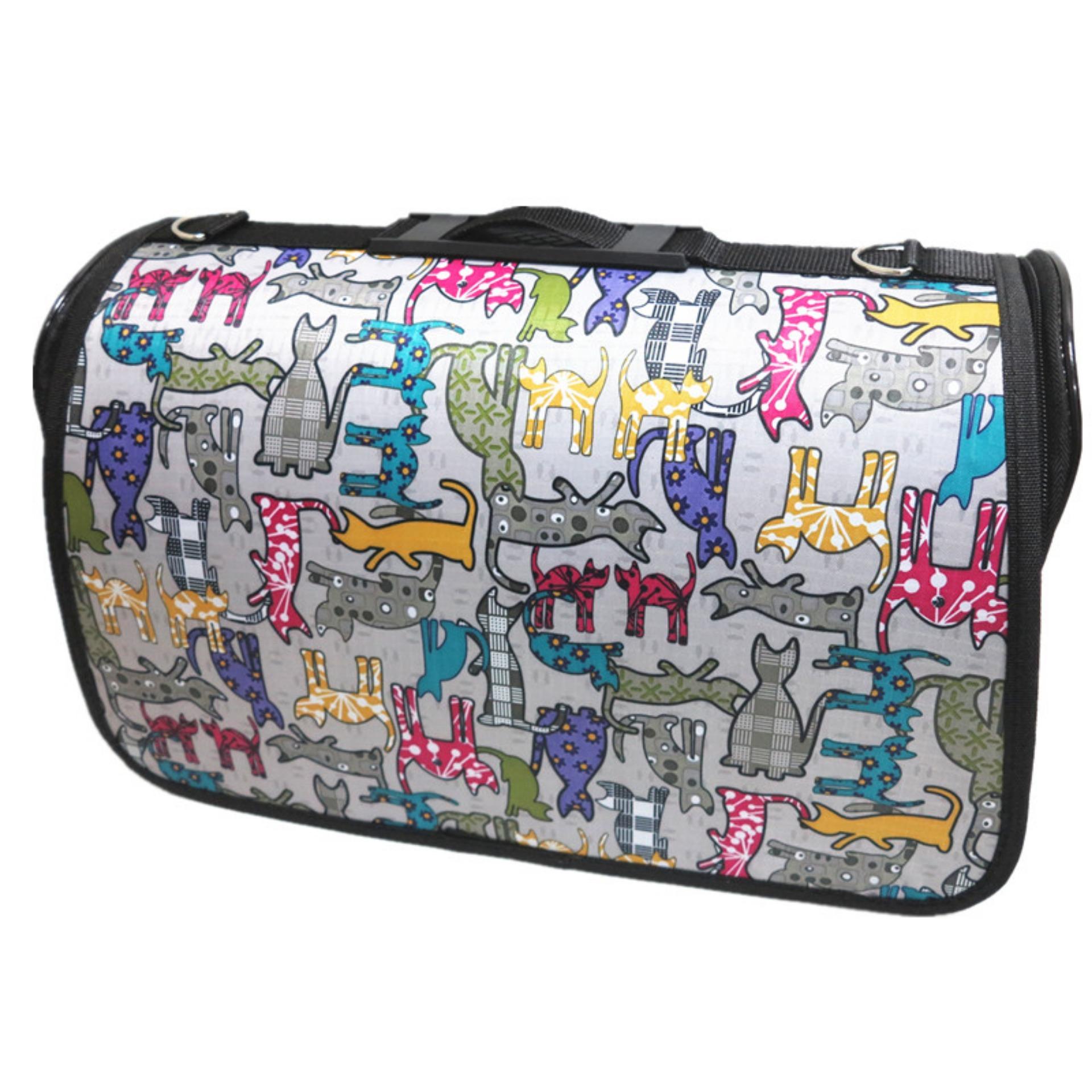 ADDA HOME - Recommended!!! Waterproof Pet Carrier Bag / Tas Peliharaan Anjing Kucing 43x26x24cm - Silver