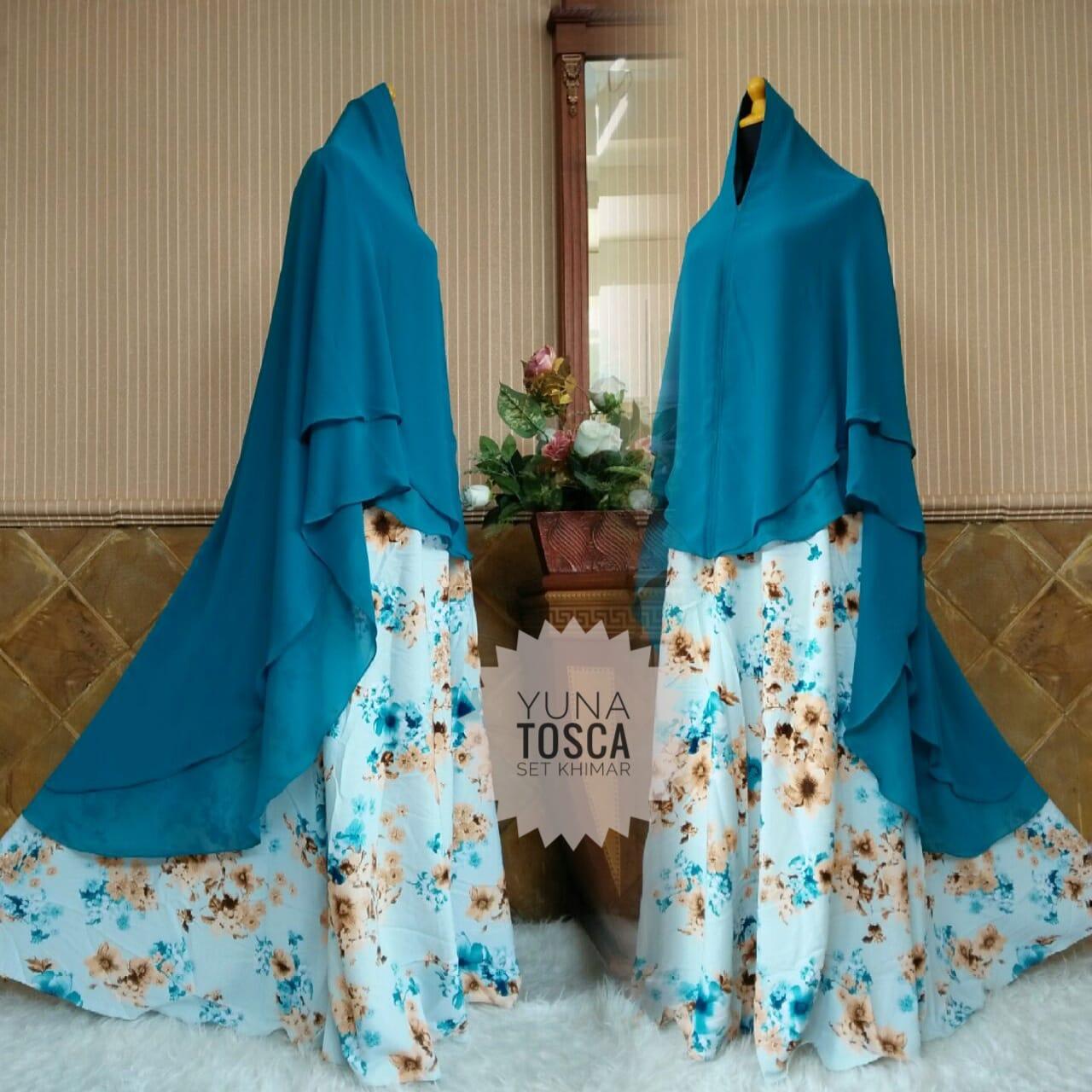 lonics gamis monalisa YUNA TOSCA SET gamis syari gamis busui gamis motif gamis murah