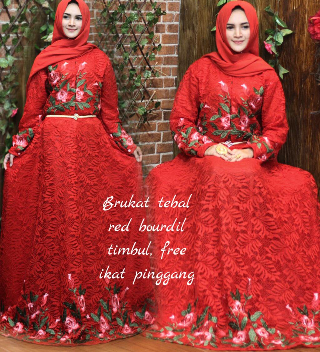 spesial price gamis brukat nagita