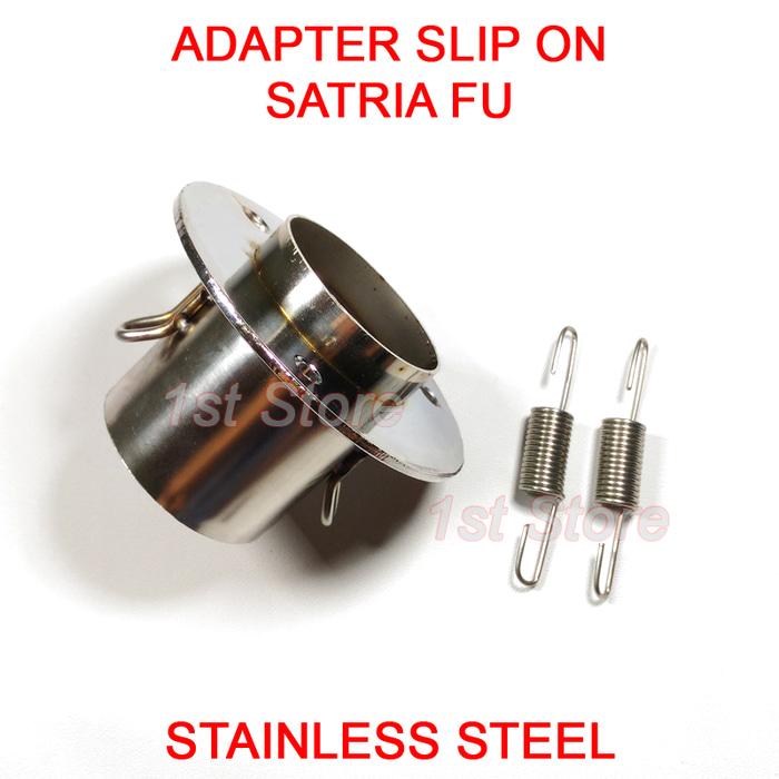 Adapter Silencer Satria FU Penghubung Adaptor Knalpot Stainless ( knalpot motor racing bebek nmax honda vixion beat mio r15 matic jupiter z satria fu )