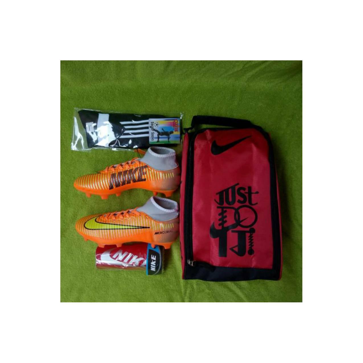 Paket Komplit Sepatu Bola Anak Nike Mercurial Kualitas Grad Ori