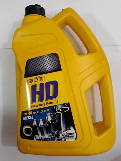 Oli mesin Evalube HD Diesel SAE 40 5 Liter