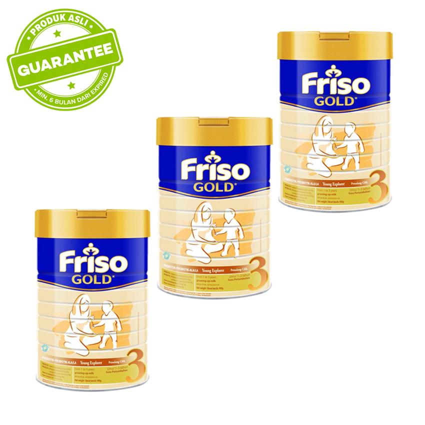 Friso 3 Gold Susu Pertumbuhan - 900gr Tin - Bundle isi 3