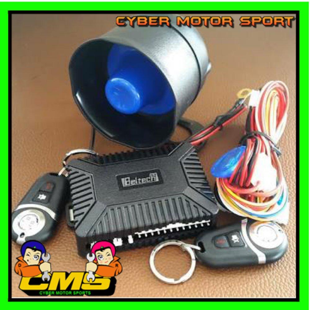 Alarm mobil Beltech model remot tombol gantungan kunci. Alarm mobil anti maling universal. Alarm mobil