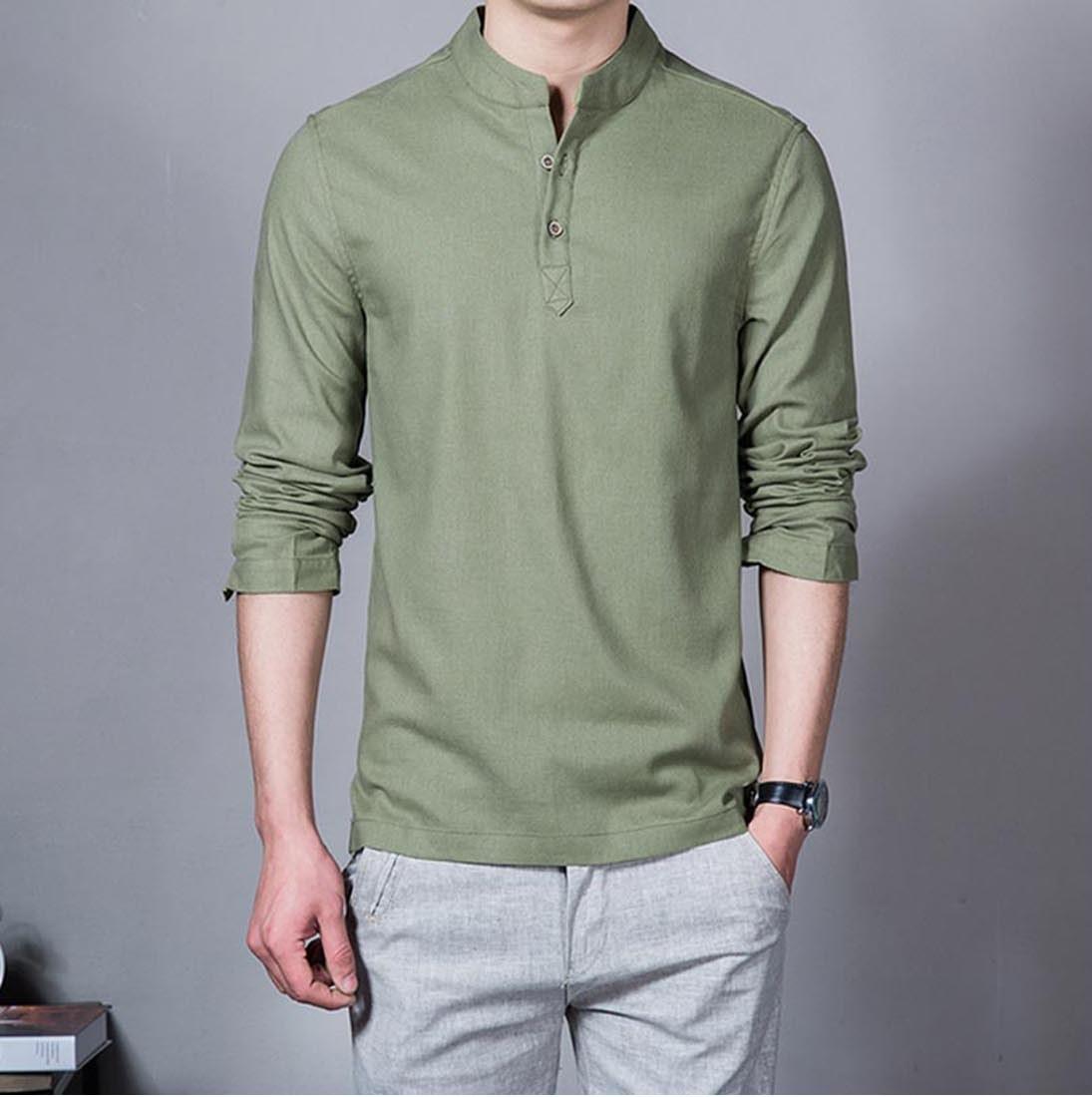 koko Lazuardi Hijau Army Bahan Cotton Palace Tebal Nyaman Di Pakai Eleghan Dan simple Tersedia 8 Warna Pilihan DISKON