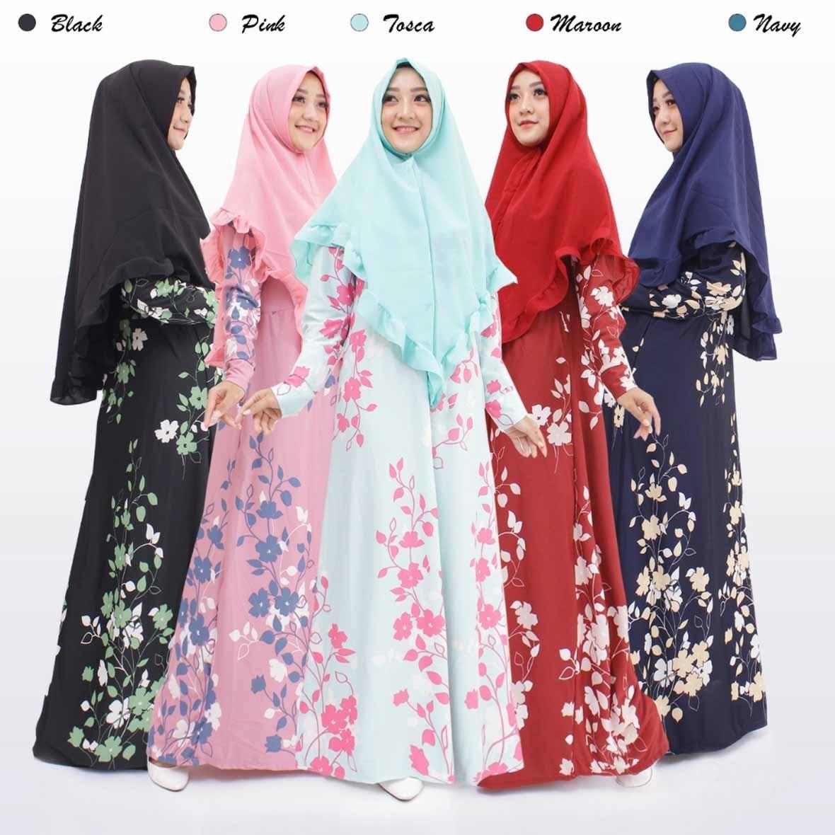 CIPITIHOLIC Baju Gamis Syari Misbii G225 - Ada Sleting Depan Untuk Busui