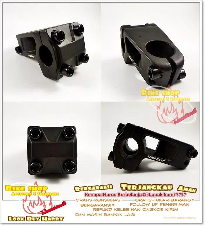 Stem United BMX OVERSIZE Hitam Model Baru