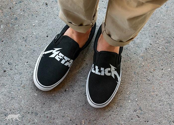 ASLI!!! Vans x Metallica Classic Slip On, Sepatu Vans Slip On - klkuVX