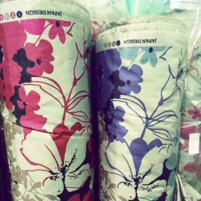 Gamis katun jepang lyra virna isma nurmala dress motif bunga maxidress longdress syari busana (size L pink berry)