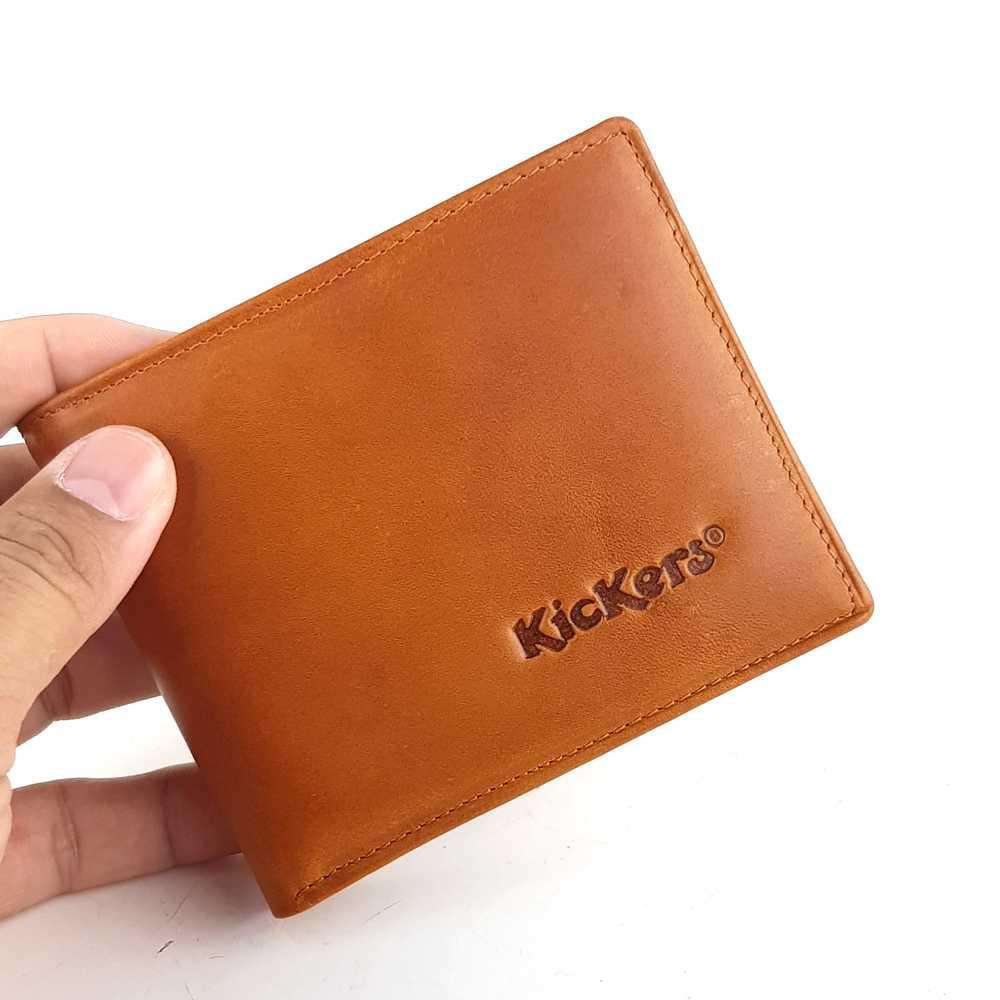 Dompet Tidur Lipat Pendek Kulit Asli Murah - KRS G-AR TAN Asli Original Murah Keren