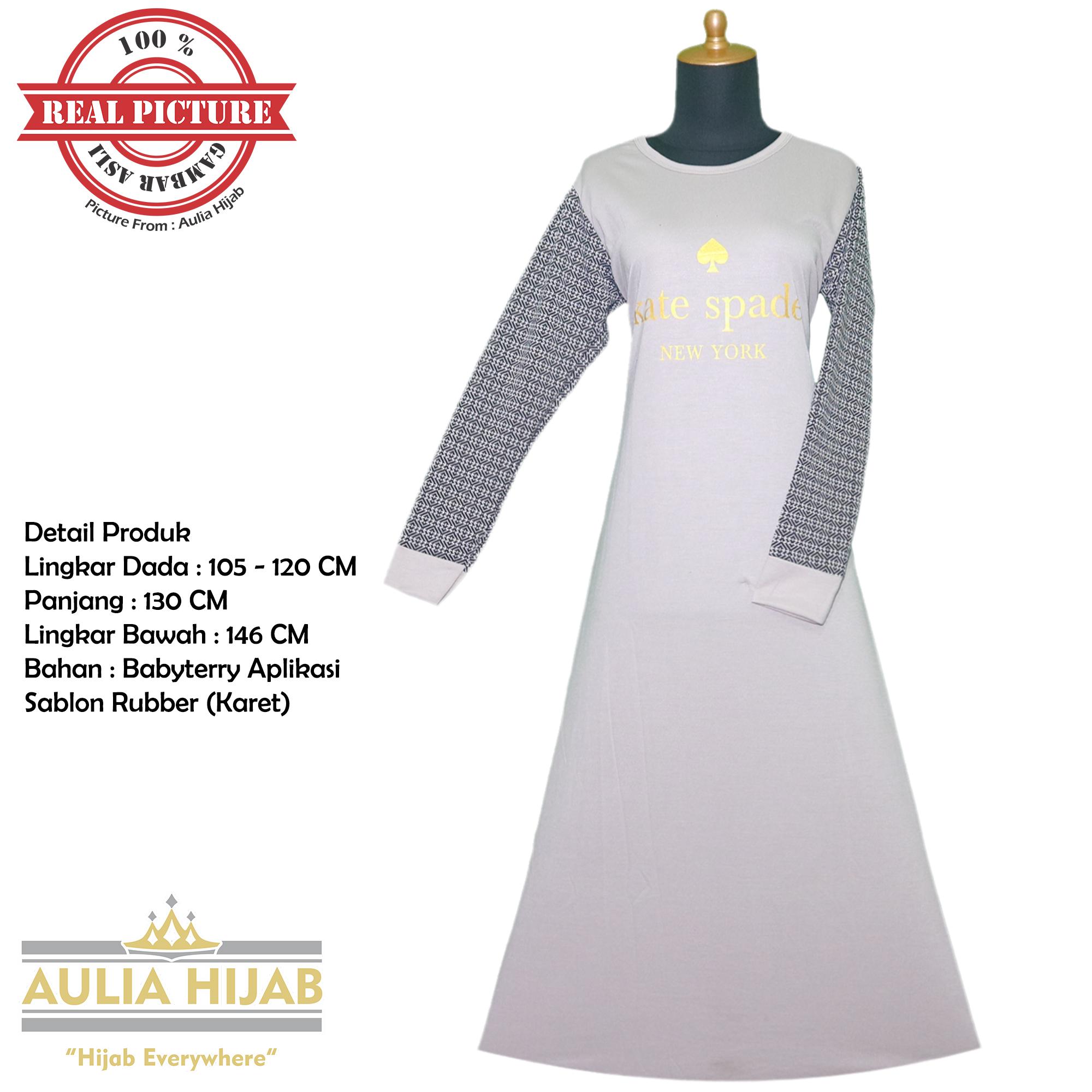 Aulia Hijab - Kate Spade Dress Bahan Babyterry Tebal Mix Waffle Tebal/Gamis Waffle/Gamis Beludru/Gamis Best Seller/Gamis Terbaru/Gamis Babyterry/Gamis Kondangan/Gamis Santai/Gamis Murah/Gamis Busui/Gamis Cantik/Gamis Polos/Gamis Pesta/Gamis Real Picture