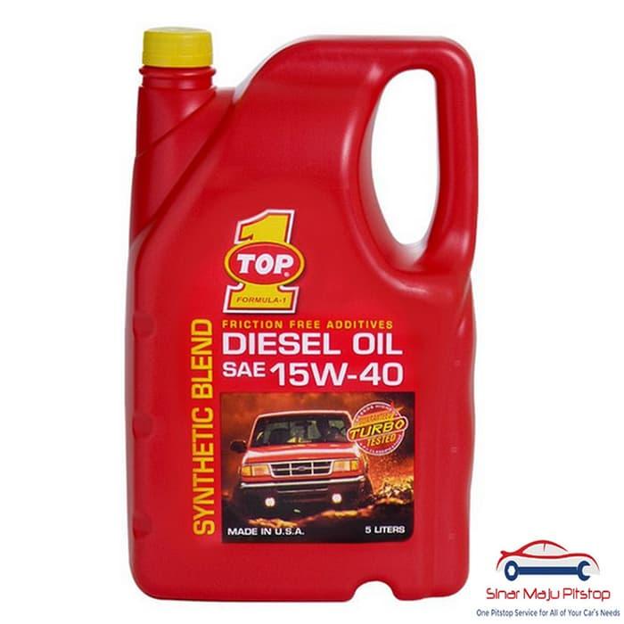 Top One Diesel Oil SAE 15W-40 - Oli Mobil Diesel 5 Liter Original