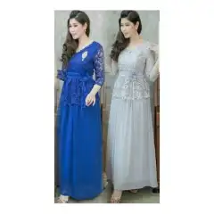 dandelia Maxi Dress STEFANNY BRUKAT / dress panjang lengan panjang / maxi dress pesta party wanita