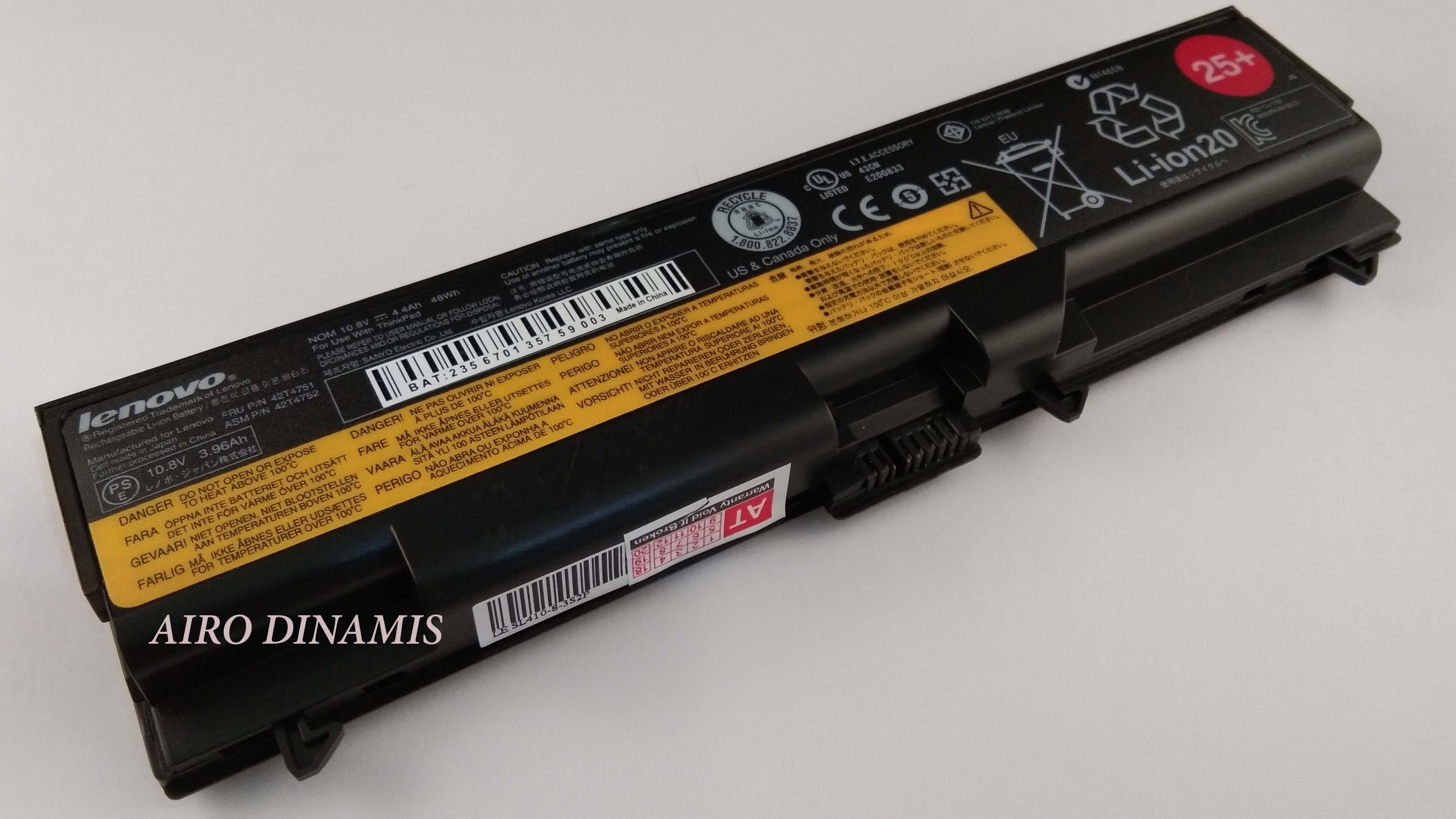 Baterai Laptop original IBM Lenovo Thinkpad Edge SL410 SL510 E420 E520 L410 L412 L420 L510 L512 L520 T410 T410i T420 T420i T510 T520 T520i