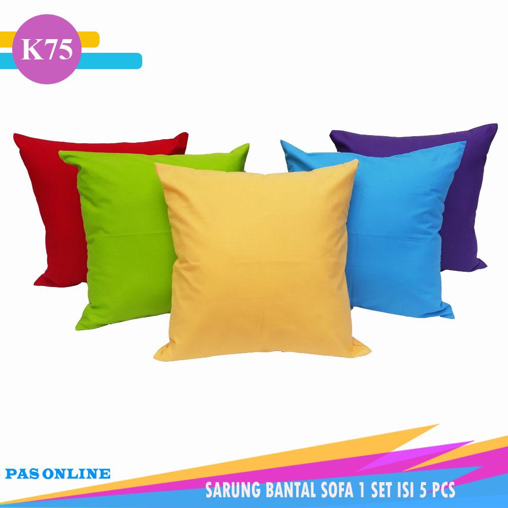 Pas Online - Sarung Bantal Sofa Set Kombinasi 1 Set isi 5 Pcs ( Size 40 x 40 cm  )