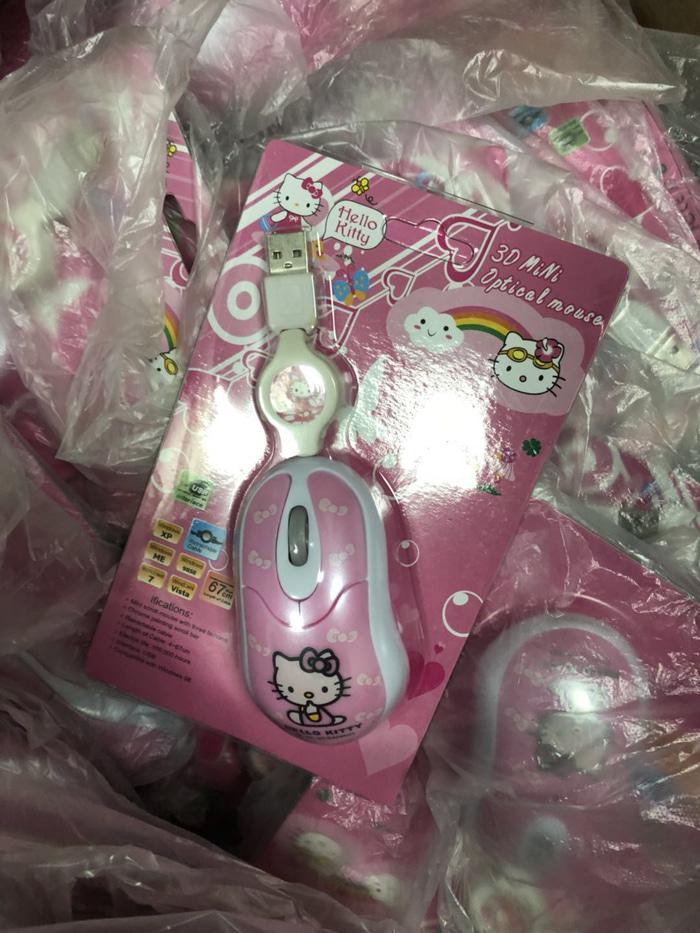 MOUSE USB TARIK Bentuk Hello Kitty