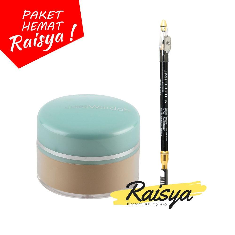 Wardah Everyday Luminous Face Powder - Bedak Tabur - 03 Ivory Free Implora Pensil Alis hitam Resmi BPOM