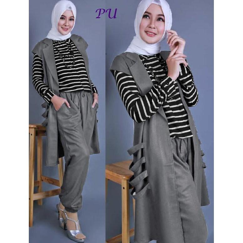 SET JOGER STRIPSY GREY 2901 ORI PU - KLDGNJS