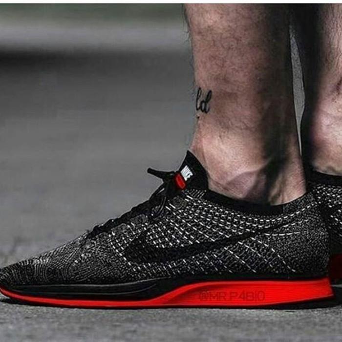 Promo Termurah Nike Flyknit Racer Demon Concept Premium Original / Sepatu Keren Gratis Ongkir