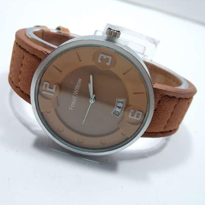 FOSSIL WILLOW BROWN ANGKA WHITE