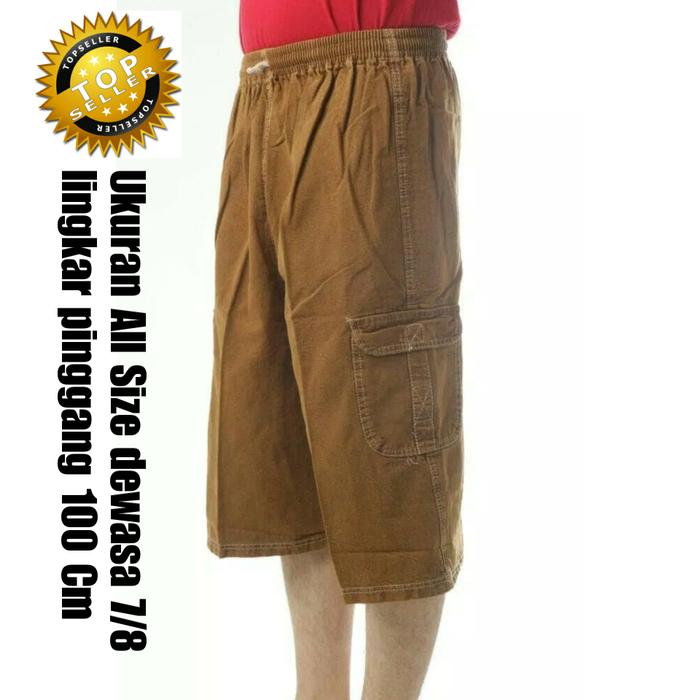 Hemat 10%!! Celana Pendek Santai Levis 7U002F8 Kasual Cargo Polos - ready stock