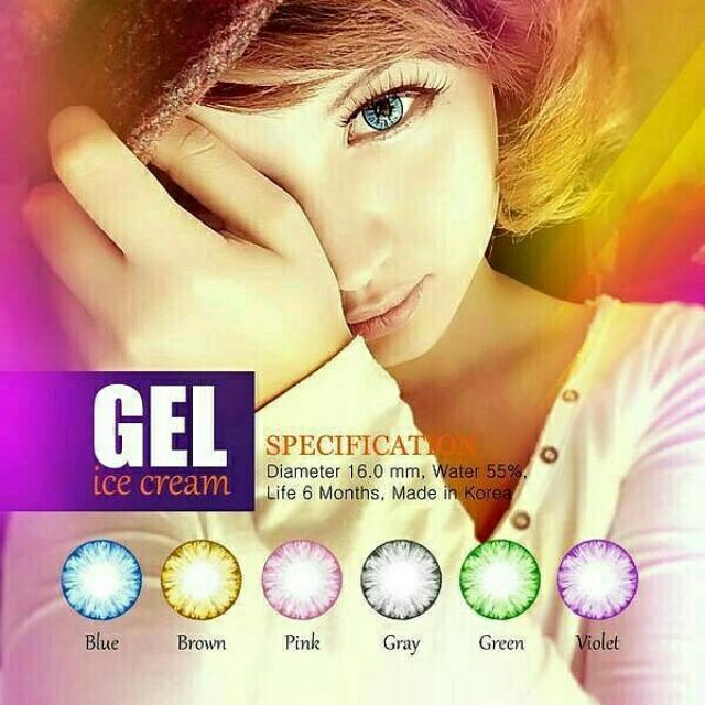 Softlens Gel Ice Cream / Soft Lens Gel Ice Cream Made in Korea - Blue