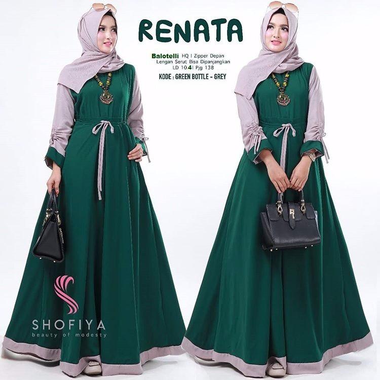 RENATA DRESS / FASHION WANITA / BAJU MUSLIM / DRESS WANITA