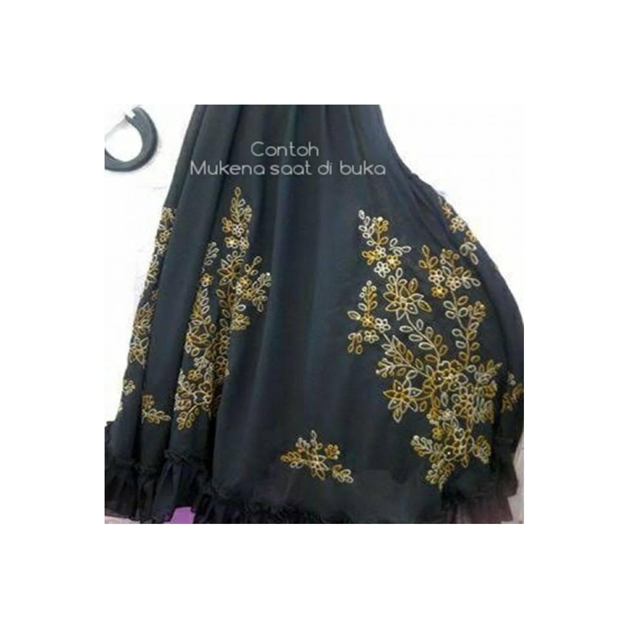 Mukena Sulam Kota Bukittinggi - Seri Hitam