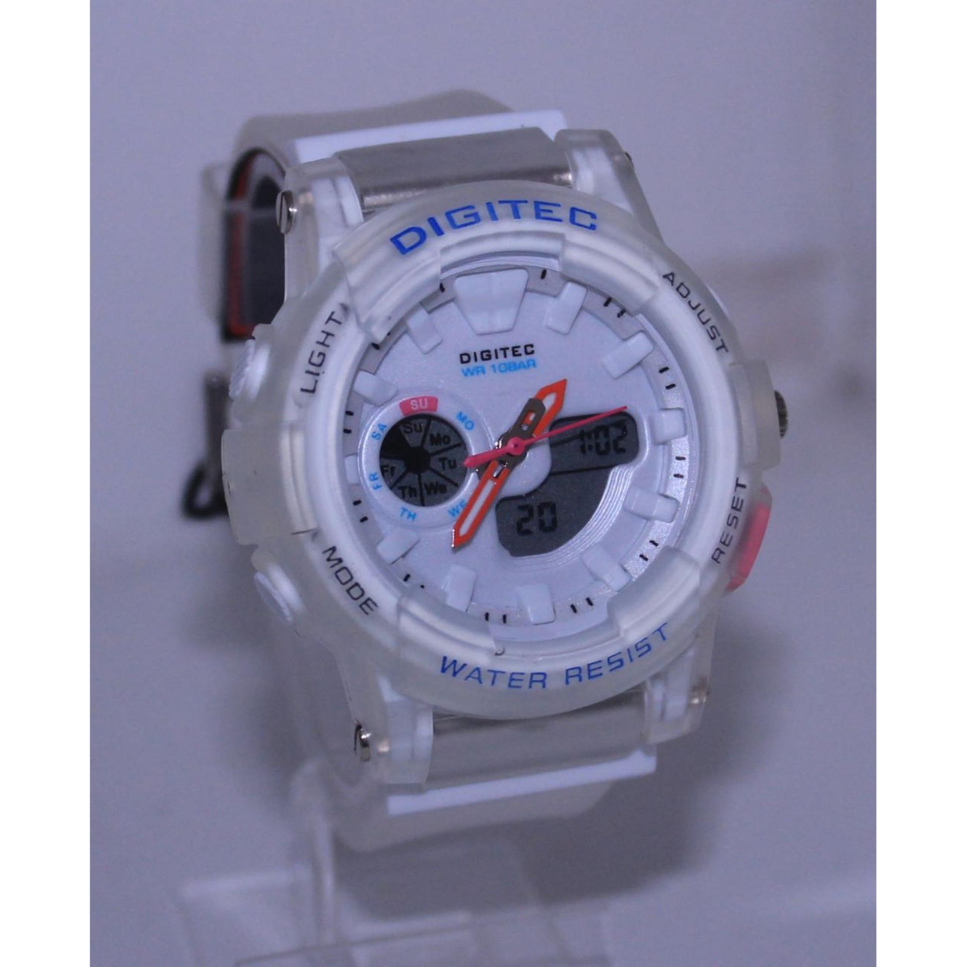 Digitec Jam Tangan Wanita Rubber Dualtime DG2099T - Water Resistant 10bar