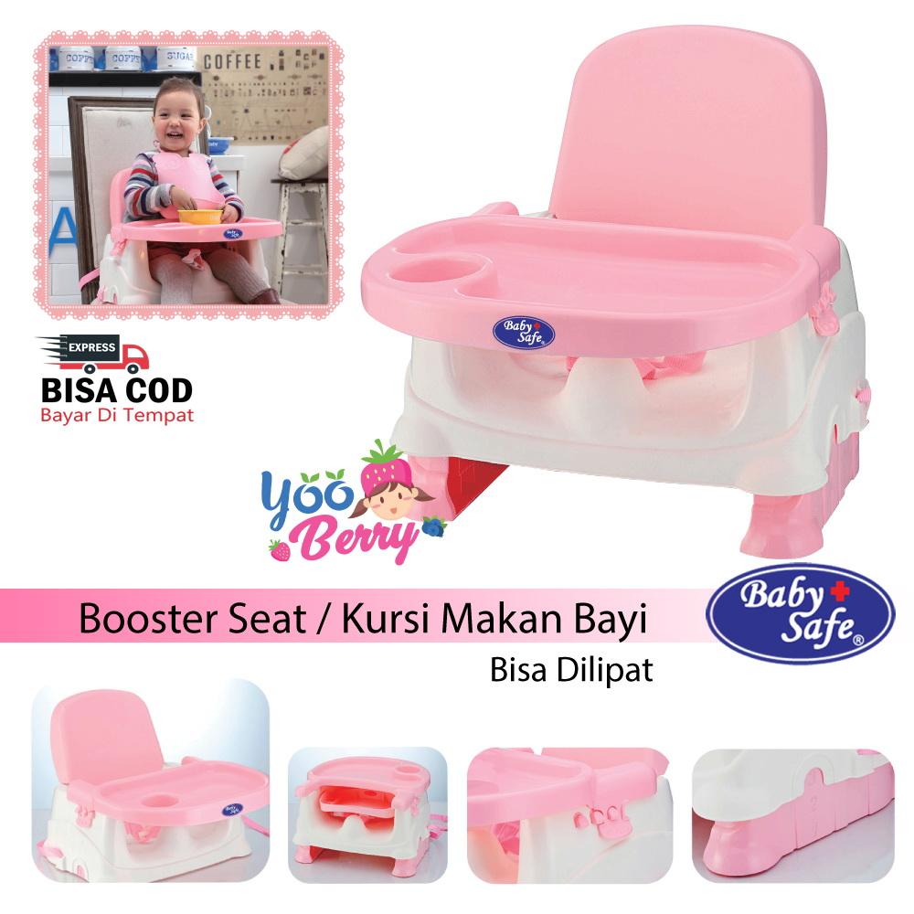 Baby Safe Booster Seat Kursi Lipat Makan Bayi Biru & Pink YooBerry
