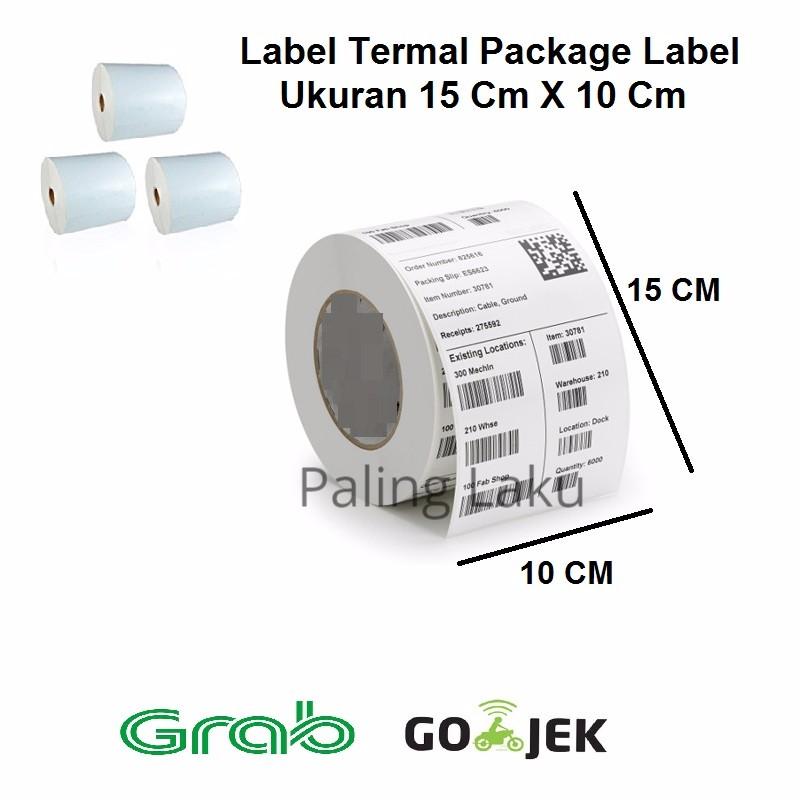 Sticker Label Barcode Direct Thermal / Termal ukuran 10cmx15cm atau 4x6