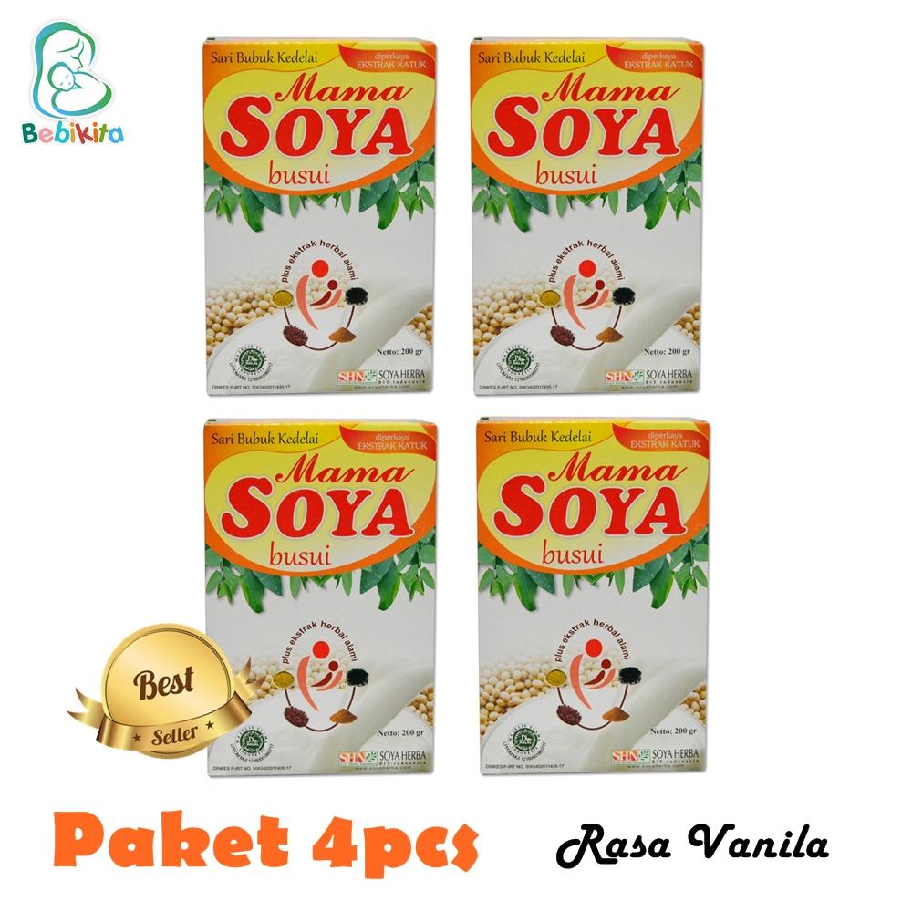 Mama Soya Susu Kedelai Pelancar ASI - 4 Kotak / ASI Booster