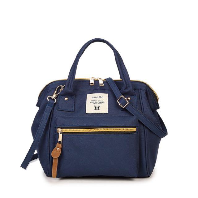 Tas Anello Selempang Ransel Backpack Small Mini Bag Import Tas Wanita - DARK BLUE - EDW 027