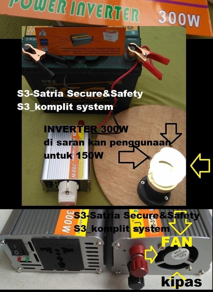 Mati lampu seharian, pakai aki (accu) charger HP / laptop ( inverter )