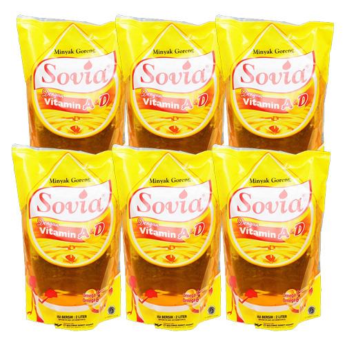 Minyak Goreng Sovia 2 Liter 1 Dus