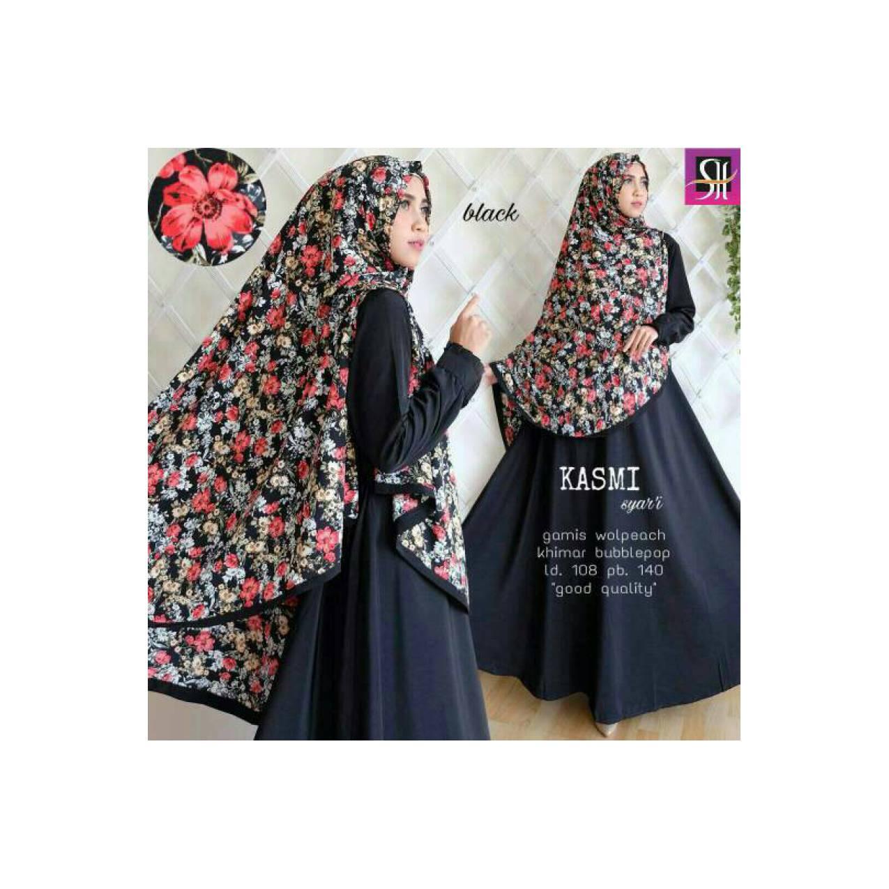 kasmi syari ori supplier baju hijab syari 4warna