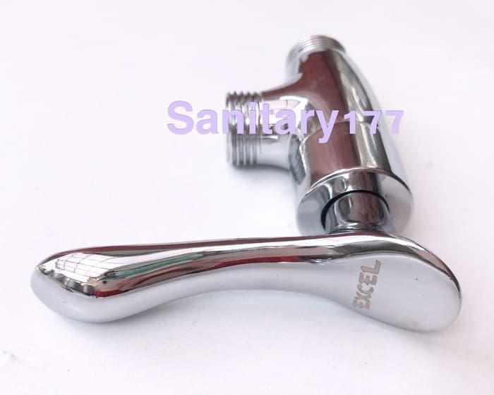 kran shower engkol kuningan minimalis C73/ stop kran single shower